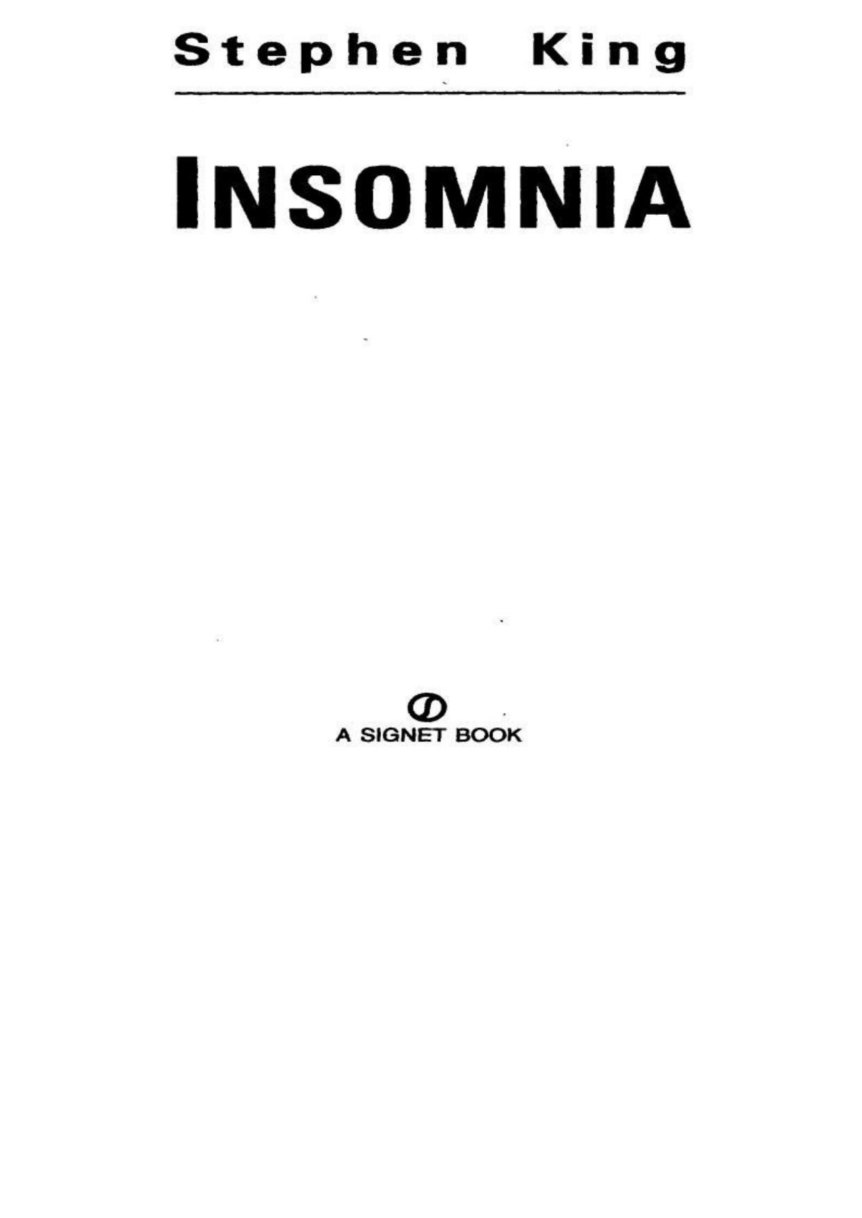 Insomnia